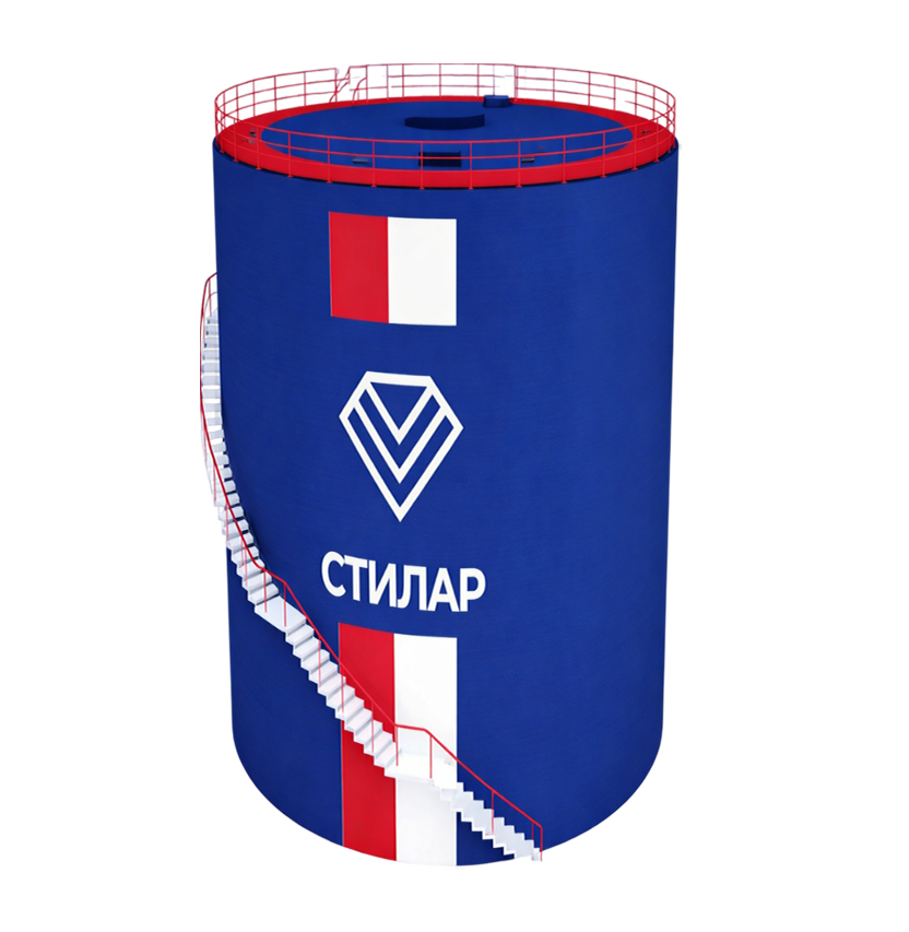 Цельносварной резервуар РВС для сточных вод 20 м³ от завода-производителя